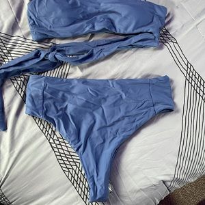 ONE SHOULDER KNOT BIKINI SIZE L.